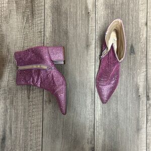 Betsy Johnson Pink Ankle Boots